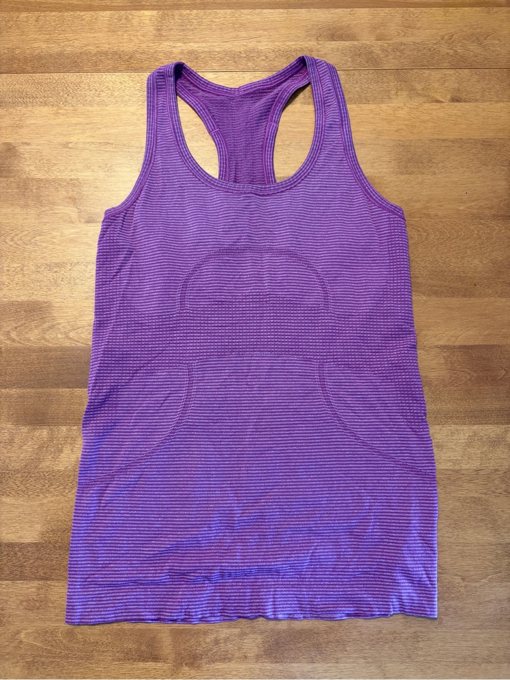 lululemon athletica Purple Striped Racerback Tank